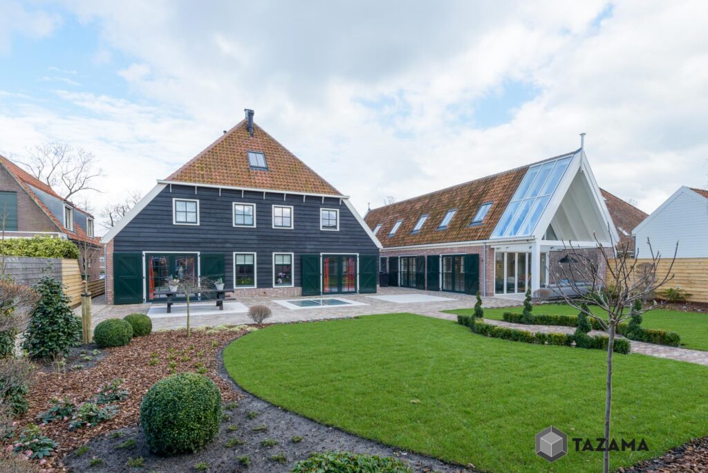 Beloopbaar glas terras Stolpboerderij