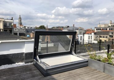 Elektrisch dakluik Antwerpen dakterras