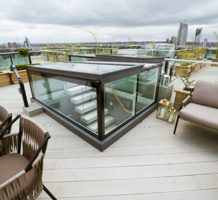 Sliding Box dakterras penthouse Londen